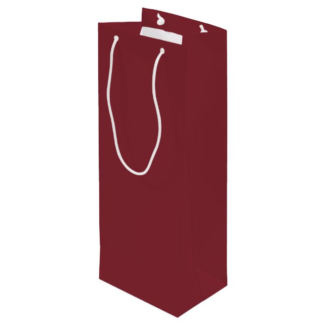 Color de Moda - Bolsa de Regalo Vino Rojo Carmesí (Angulo reverso)
