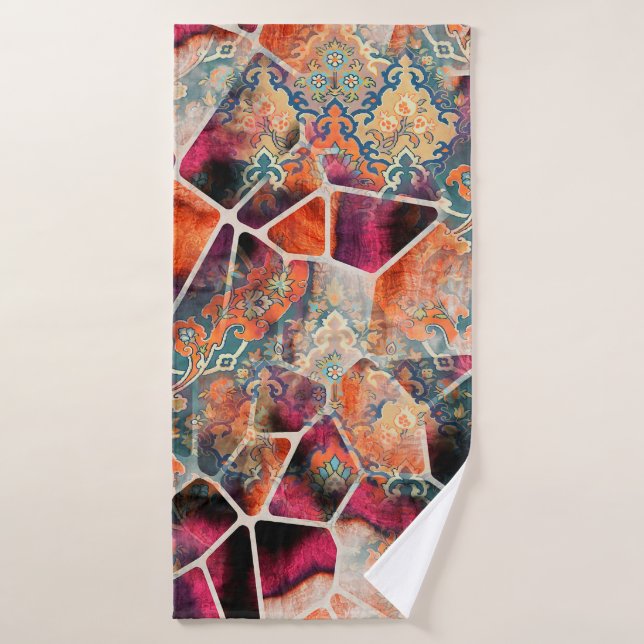 color de papel tapiz de impresión digital textil p (Toalla de baño)