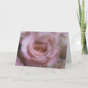 Color de rosa rosado - tarjeta de felicitación