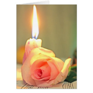 Color de rosa tratamiento-rosado y vela de la