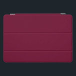 Color de tendencia - Borgoña oscuro - cubierta int<br><div class="desc">Portada inteligente iPad de color burdeos oscuro / vino tinto oscuro moderno y elegante de color sólido de nuestra "Colección de colores de Navidades rosados de moda". Elegante y claro burdeos oscuro no sólo para Navidades.</div>