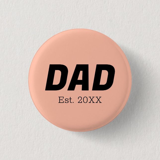 Color de tendencia - botón Peach Dad suave (Anverso)