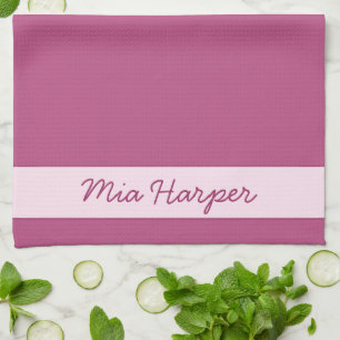 Color de tendencia morado rosado - Toalla de cocin