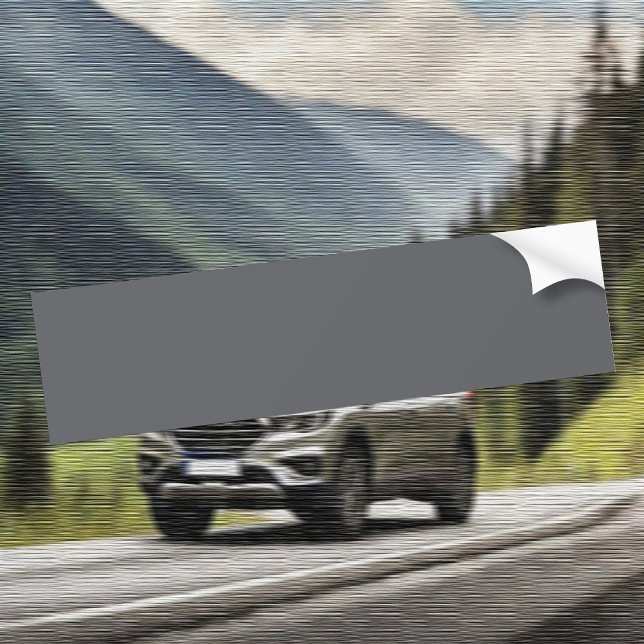 Color de tendencia - Pegatina del parachoques gris (Subido por el creador)