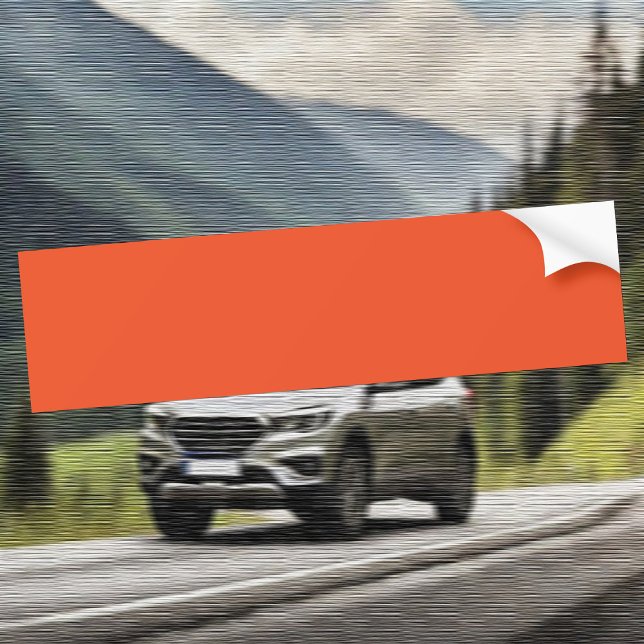 Color de tendencia - Pegatina del parachoques rojo (Subido por el creador)