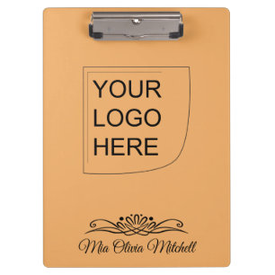 Color de tendencia - Portapapeles con logotipo de 