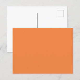 Color de tendencia - Postales sólidas de mandarina