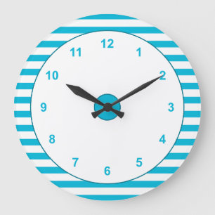 Color de tendencia - Reloj de redondeo cian vivo c