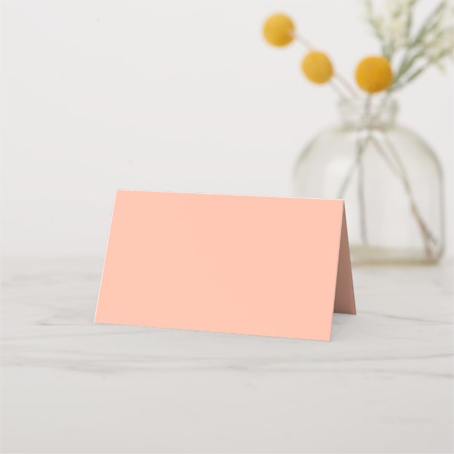 Color de tendencia - Tarjeta plegable suave Peach (Reverso)
