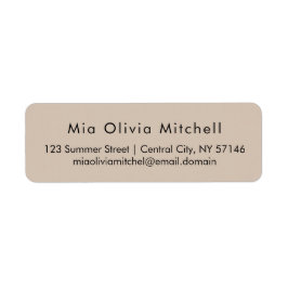 Color de tendencia Taupe suave Etiquetas de direcc