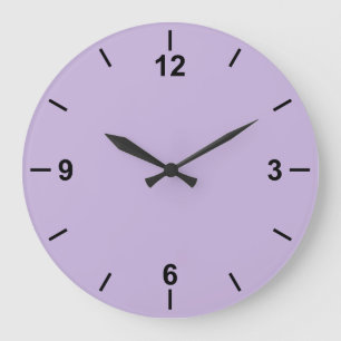 Color de tendencia Violeta suave reloj de pared gr