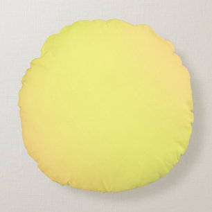Color de textura Naranja de limón, cojín redondo
