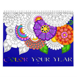 Color del calendario impreso del Personalizado de