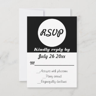 Color del Personalizable de puntos de polka RSVP d