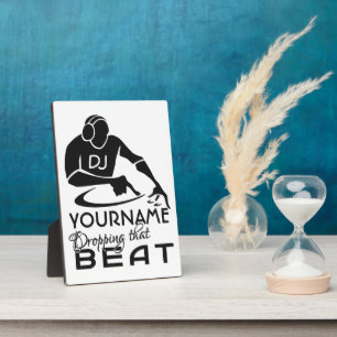 Color del personalizado DJ y placa monográfica