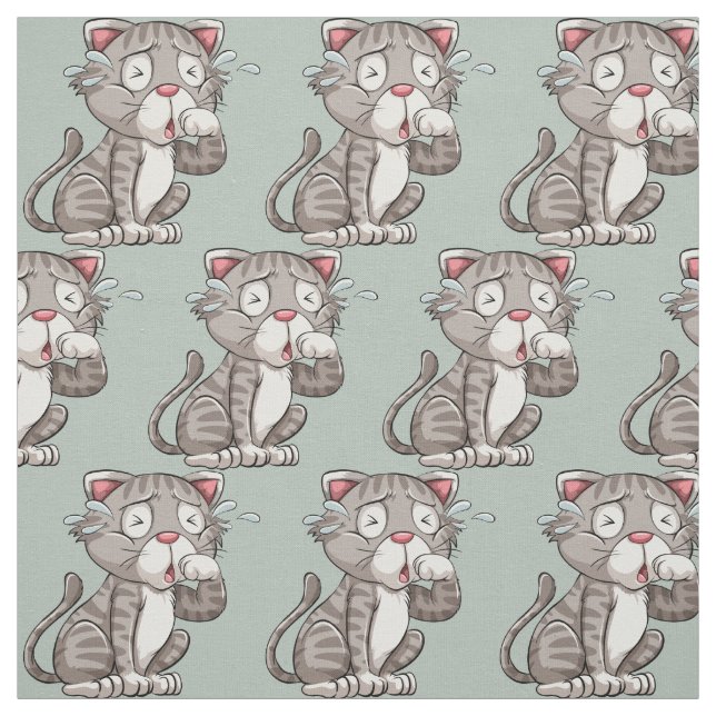 Color del personalizado Llorando tela de gato (Retal)