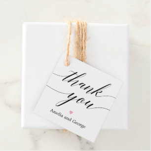 COLOR EDITABLE Gracias Etiqueta Guión Moderno