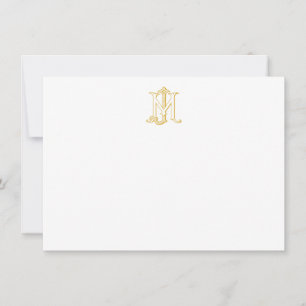 COLOR EDITABLE JM Monograma MJ Monograma Tarjetas 