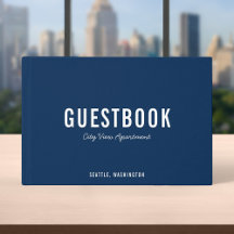 Color editable Negrita Libro de invitados moderno