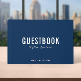 Color editable Negrita Libro de invitados moderno 