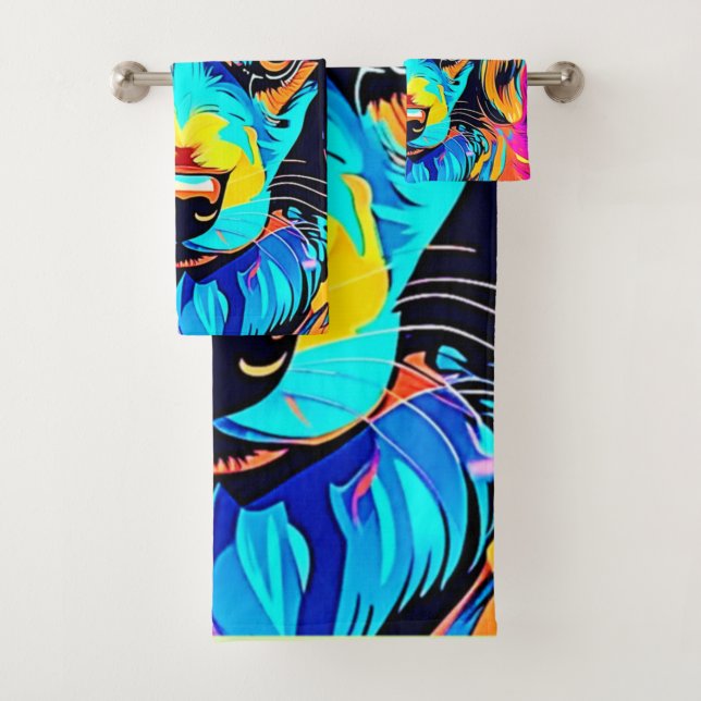 Color eléctrico Pop Canine Art (In situ)