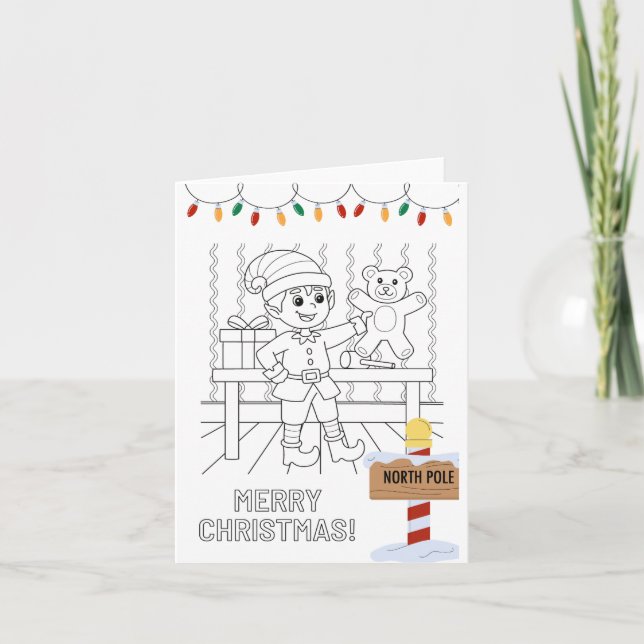 Color en la tarjeta de Navidades propios (Anverso)