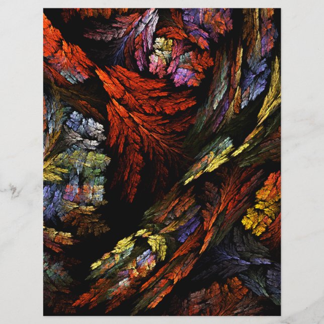 Color Harmony Abstract Art Flyer (Frente)