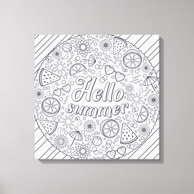 Color Me Bonito - Lienzo envuelto (brillante) (Anverso)