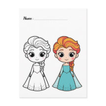 Color Me Frozen | Tarjetas de Actividades para Niñ