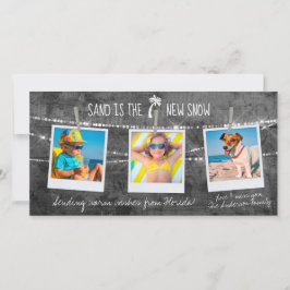 Color monocromo Pop Florida Holiday Tarjeta de 3 f