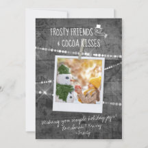 Color monocromo Pop Frosty Friends Snowman Card