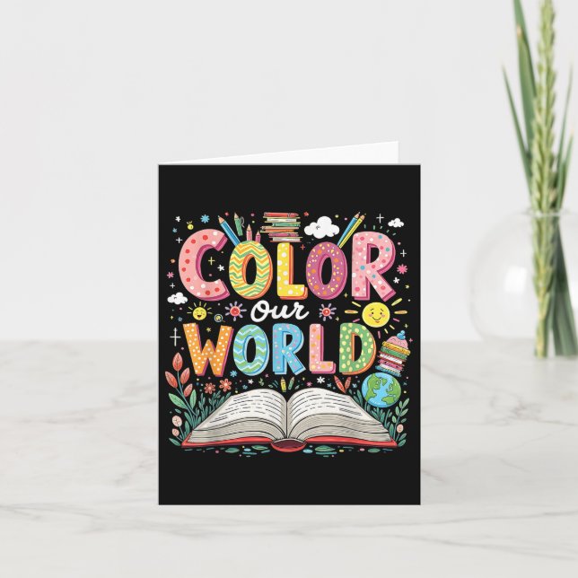 Color Nuestro Programa Mundial de Lectura de Libro (Anverso)