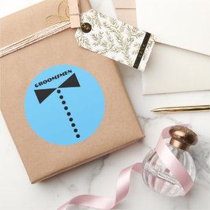 Color personalizado Pegatinas Groomsmen