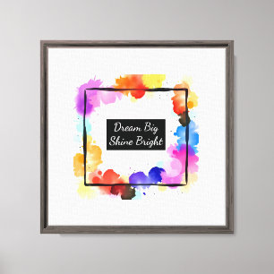 Color personalizado Splash Cita arte de pared Pe