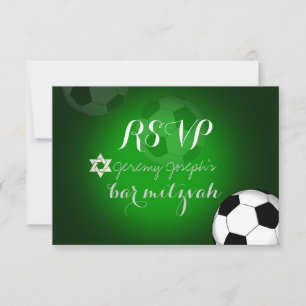 Color PixDezines rsvp Soccer Bar Mitzvah/DIY