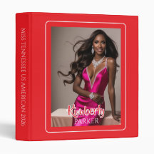 Color Pop Red Ultimate Pageant Binder