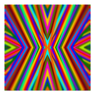 Color Rays Rainbow Poster
