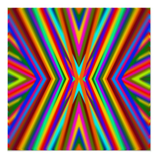 Color Rays Rainbow Poster (Anverso)