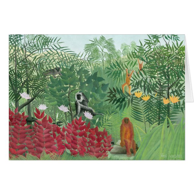 Color restaurado Henri Rousseau Jungle Art (Anverso (Horizontal))