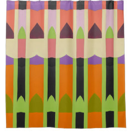 Color Resumen patrón negrita Cortina de ducha