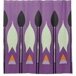 Color Resumen patrón negrita Cortina de ducha