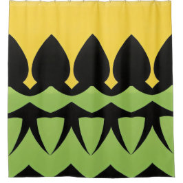 Color Resumen patrón negrita Cortina de ducha