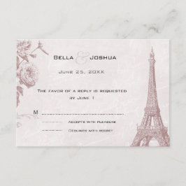 Color Rosa vintage Torre Eiffel RSVP