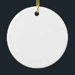 Color Último Personalizado TextoLogotipo Ornamento<br><div class="desc">Añada un toque de elegancia y encanto a su decoración de vacaciones con nuestro ornamento de Círculo de Cerámica. Diseñado con cuidado, este exquisito ornamento está hecho de cerámica de alta calidad, garantizando durabilidad y un aspecto atemporal. Cuelga en tu árbol de Navidad o úsalo como un acento decorativo a...</div>