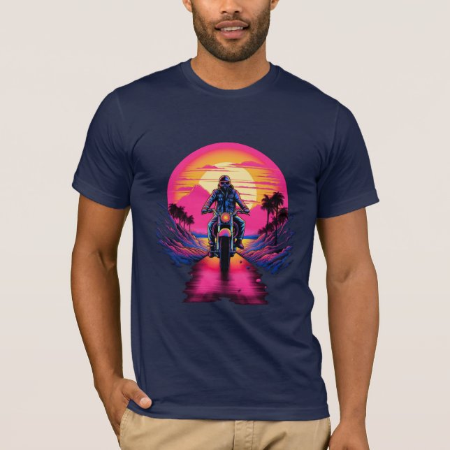 Color vivo del motor en la camiseta Sunset (Anverso)