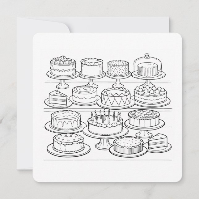 Color Your Own Happy Birthday Card (Anverso)