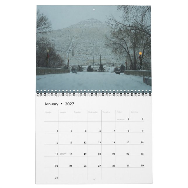 Colorado 2015 fotografía el calendario (Jan 2027)