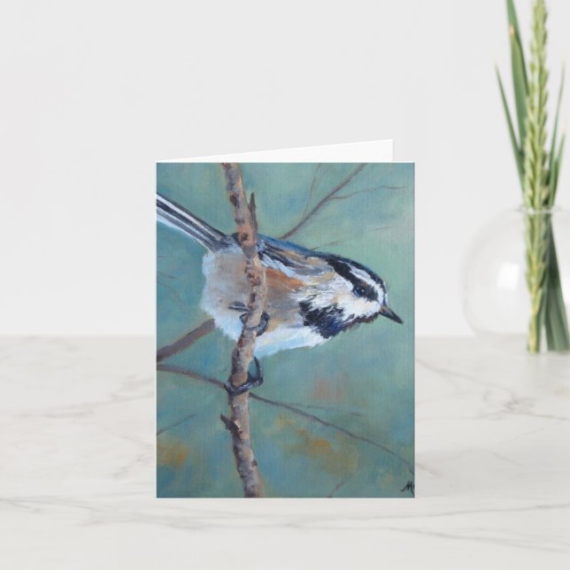 Colorado Chickadee Tarjeta de felicitación para to (Anverso)