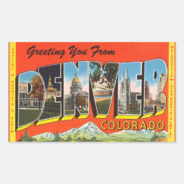 Colorado, Hoja de 4 pegatinas Denver