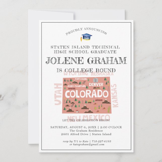 Colorado | Partido de Graduación Vinculado a la Un (Anverso)